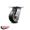 Service Caster 5 Inch Heavy Duty Top Plate Rubber on Aluminum Swivel Caster with Roller Bearing SCC-35S520-RAR - alternate 3